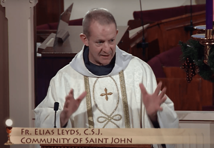 Eerste preek EWTN Wereldwijd netwerk Pater Elias Leyds