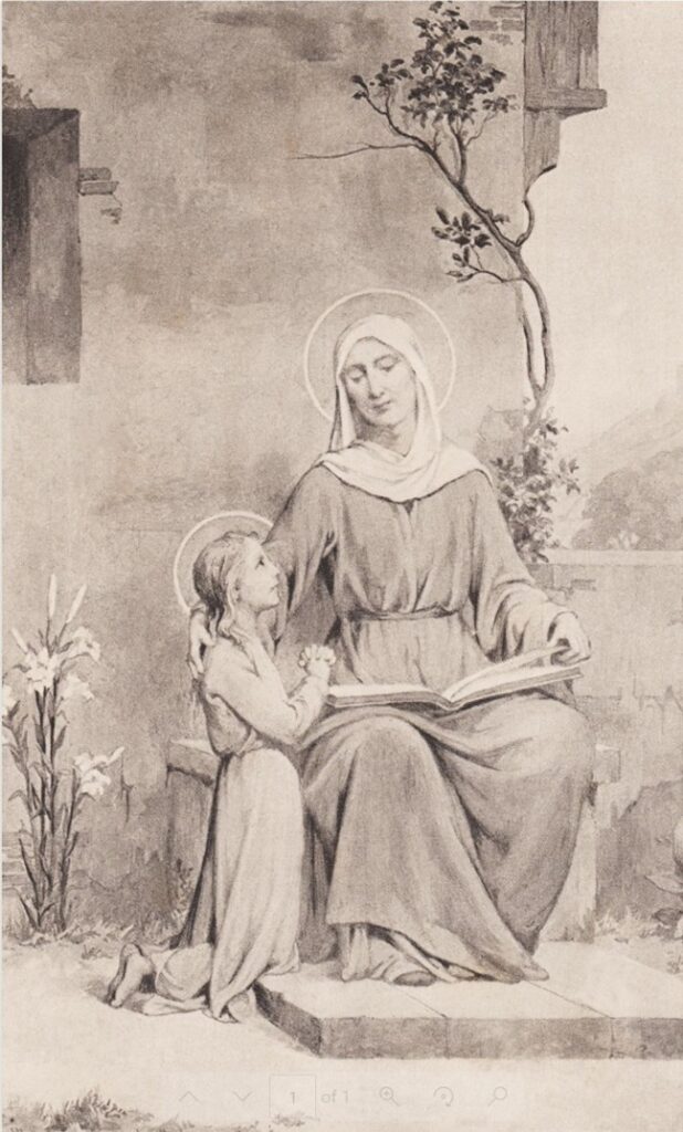  ‘Saint Patronesses of France’, oorspronkelijk gepubliceerd in 1930, is opnieuw uitgegeven door Voxgallia. | Met dank aan Voxgallia