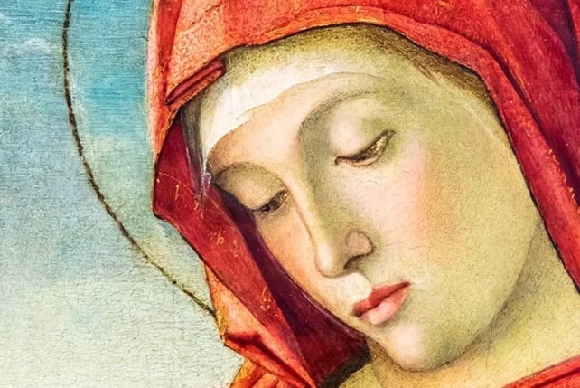 Giovanni Bellini, “Madonna in aanbidding van het slapende kind”, ca. 1475, Contini Bonacossi Collection, Uffizi Gallery, Florence, Italië (foto: Shutterstock)