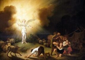 Christian Wilhelm Ernst Dietrich, "Aankondiging aan de herders", 1760 (foto: Public Domain)