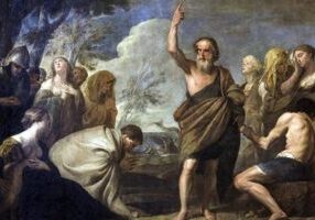 Andrea Vaccaro, (1604-1670), "Jona predikt in Nineve" (foto: Publiek domein)