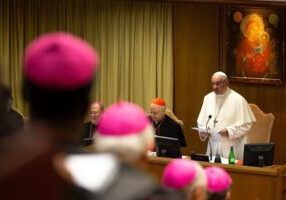 Paus F1 en bisschoppen vergadering